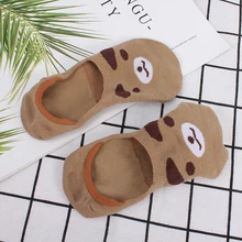 IMucci/короткие носки; женские невидимые хлопковые лоферы с рисунком кролика; нескользящая Весенняя пара для женщин