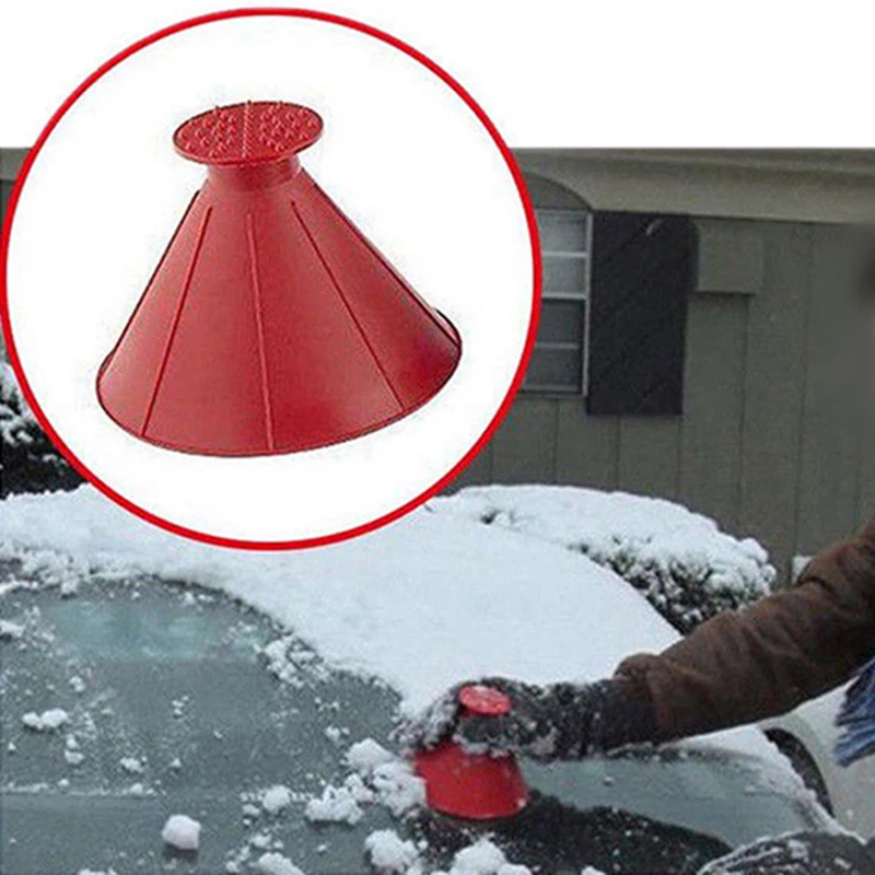 

Random Color Car Multifunctional Snow Shovel Magic Outdoor Ice Shovel Cone Shaped Funnel Snow Remover Tool Scrape Car Tool