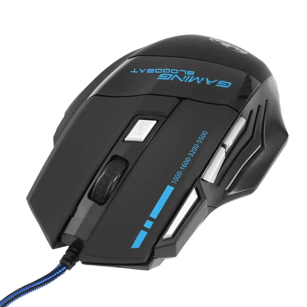 

Professional 5500 DPI 7 Button LED Optical USB Wired Gaming Mouse Mice For Pro Gamer USB Wired Mouse For Laptop