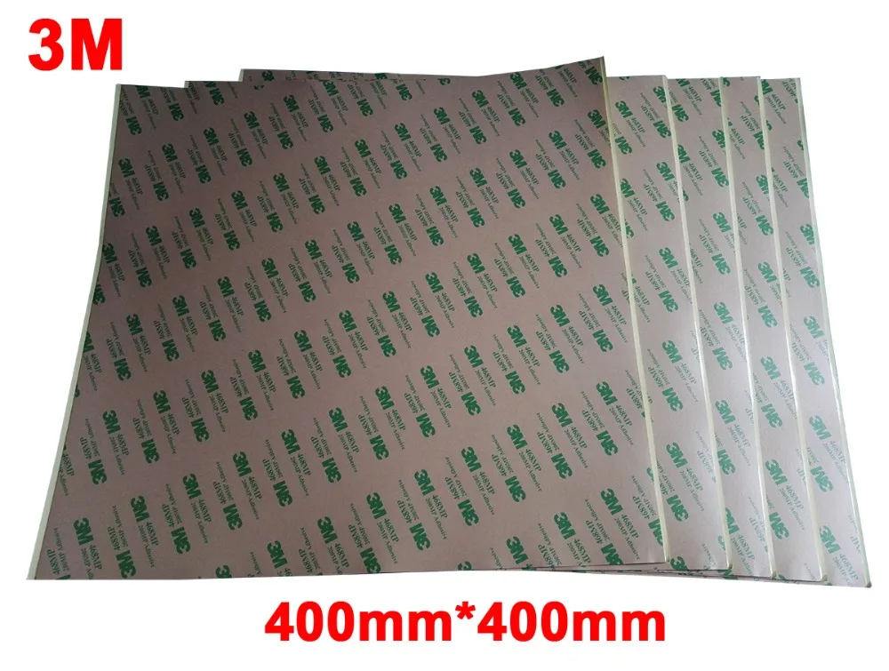 

Big sheet! 40cmx40cm 3M 468 Double Sided Adhesive Sticker Tape for Thermal pads 3D Printer