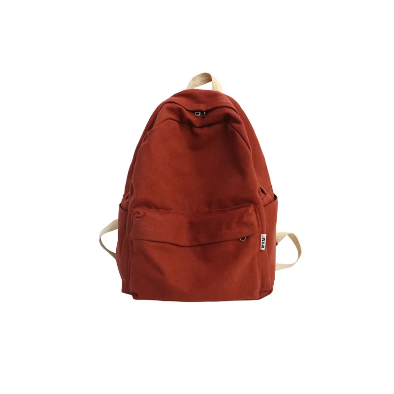 DCIMOR женский холщовый рюкзак женская большая Вместительная дорожная сумка студенческая школьная сумка для девочек-подростков сумки на плечо женские Mochila - Цвет: red