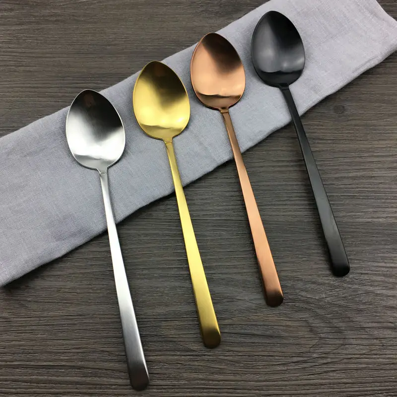 Buy 1Pcs Dinner Spoon Long Handle Spoon Quality