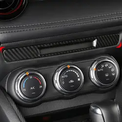 Для Mazda CX3 2016-2018 центральной консоли углеродного волокна Liquid Crystal Экран отделкой в полоску CX-3 автомобильные аксессуары LHD/RHD красные, черные 1