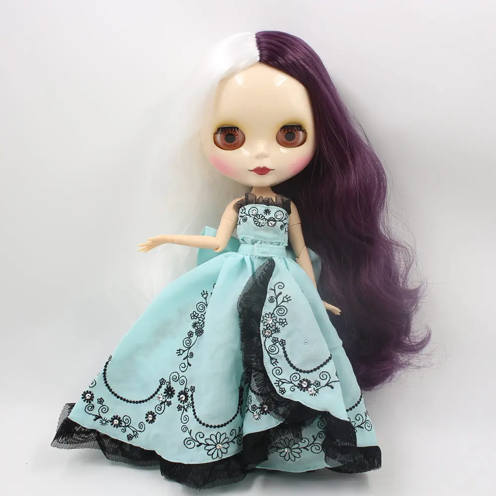 Наряды для Blyth doll, винтажный стиль, костюм-двойка, платье-футболка и фартук с бантом, костюм для 1/6 года, azone BJD pullip licca