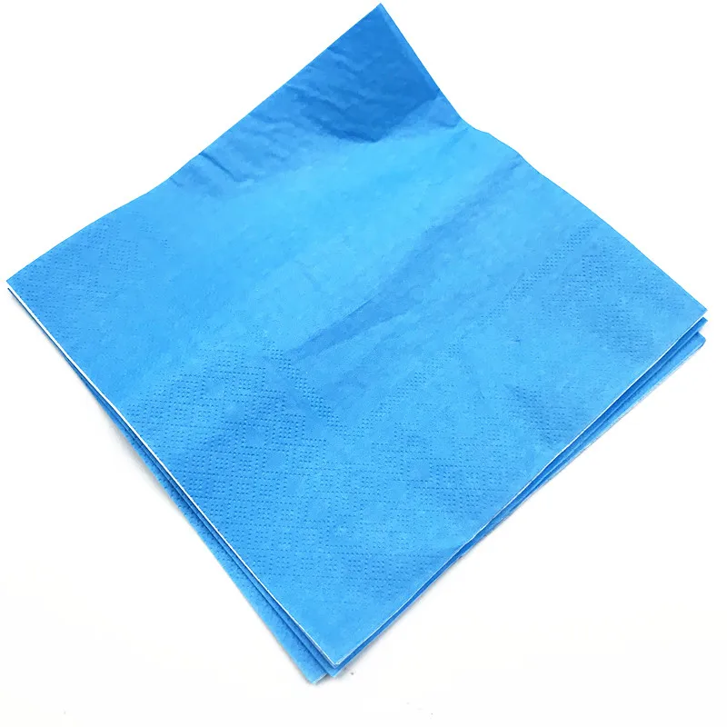 Buy 20pcs/lot blue color napkins birthday party