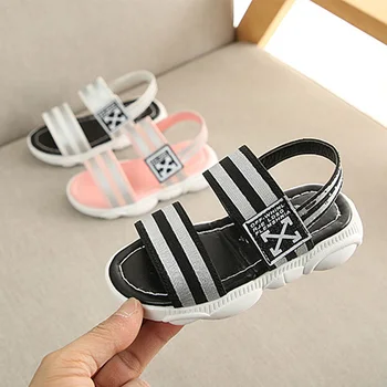 

Summer children's Sandals for Girl Boy Breathable Anti-Slip Hollow Design Toddler Soft Soled kid shoes 2019