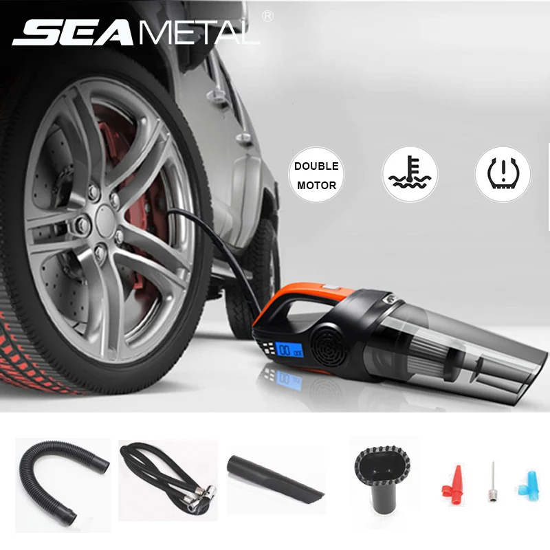 

New Car Vacuum Cleaner 12V Mini Handheld Auto Vacuum Cleaner Super Suction Cable Wet And Dry Dual Use Portable Vacuum Cleaner