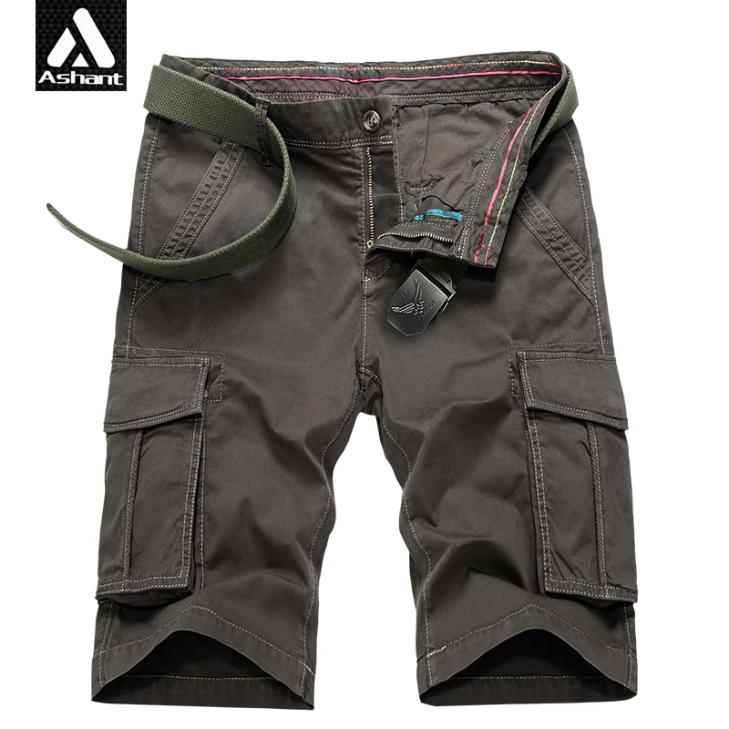 Men New Summer Cargo Shorts All Cotton Khaki Tactical Force Short Size 28 38 40 Man