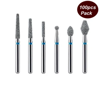 

100pcs/lot dental diamond bur dental materials polishing tools tooth preparation dental lab bur dental equipment