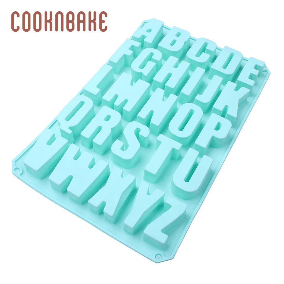 COOKNBAKE силиконовая форма с буквенным принтом для торта конфетных букв jello