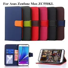 PU Leather Case for Asus ZenFone Max ZC550KL 5.5″ Luxury Newest Wallet Case Stand Cover with Card Slot K’try