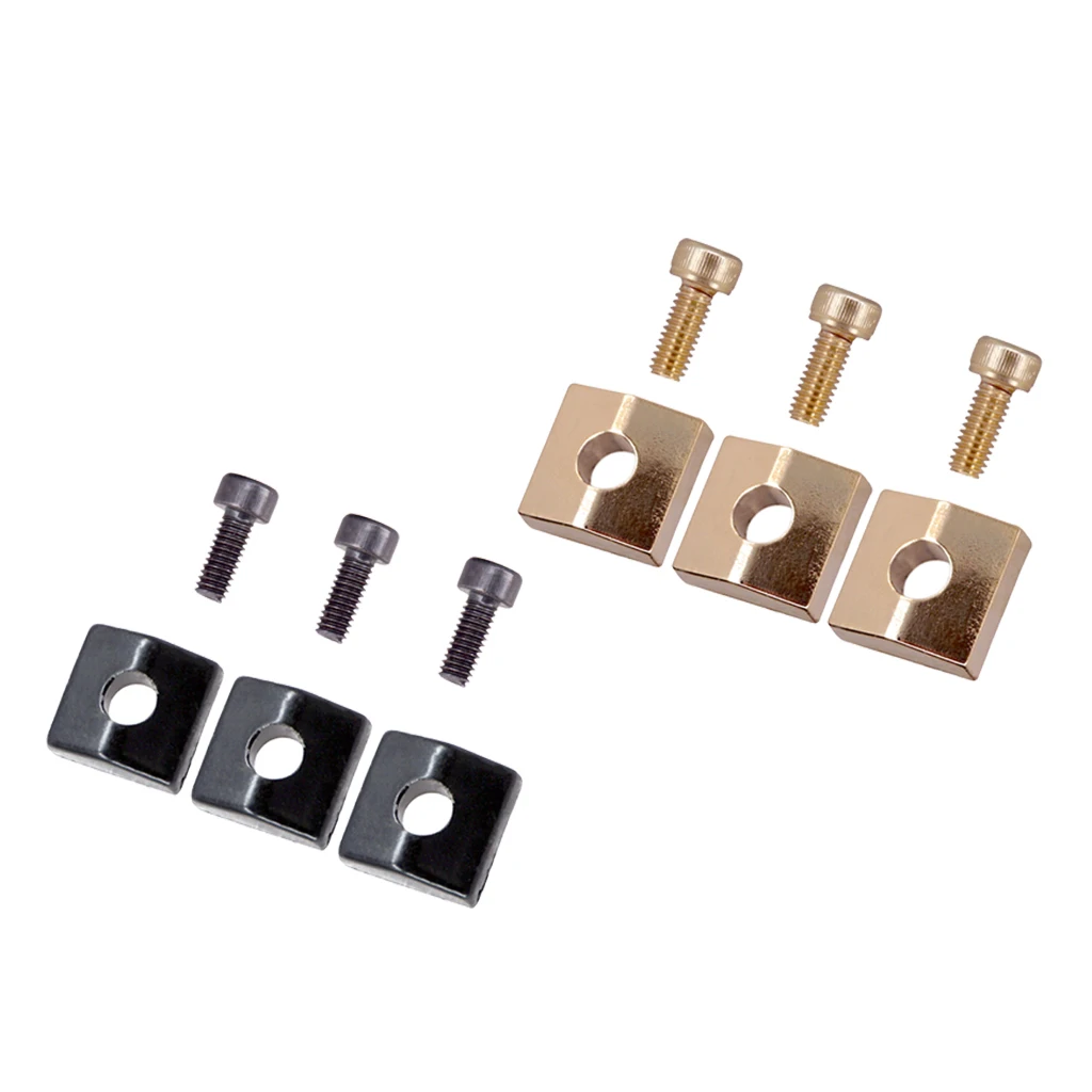 6pcs Electric Guitar Locking Nut Clamp&Screw for Tremolo Bridge Parts