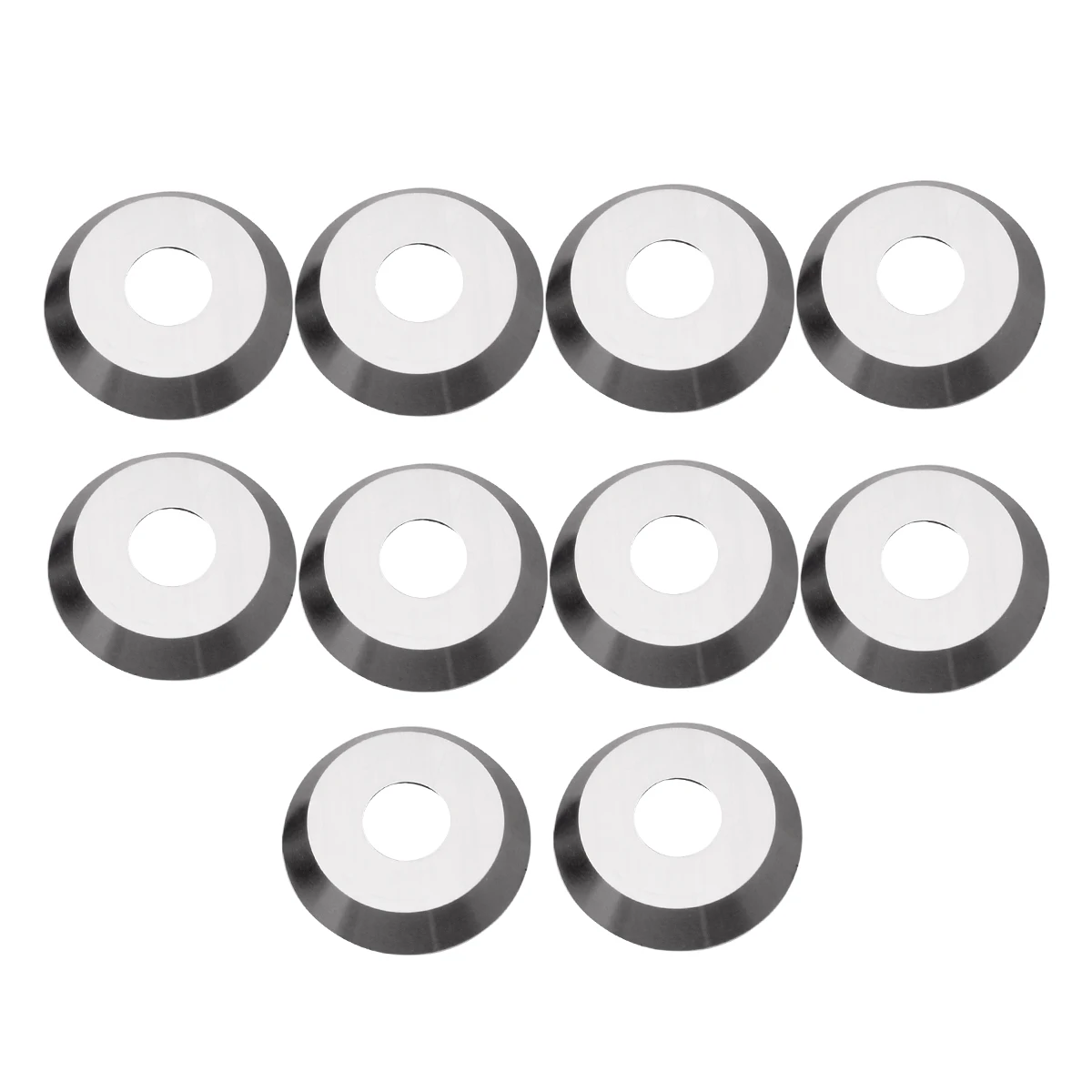 

10pcs 3o Degree Carbide Inserts 16mm* 3mm Round Durable Blades CNC Lathe Cutter High Accuracy Woodworking Cutting Tool