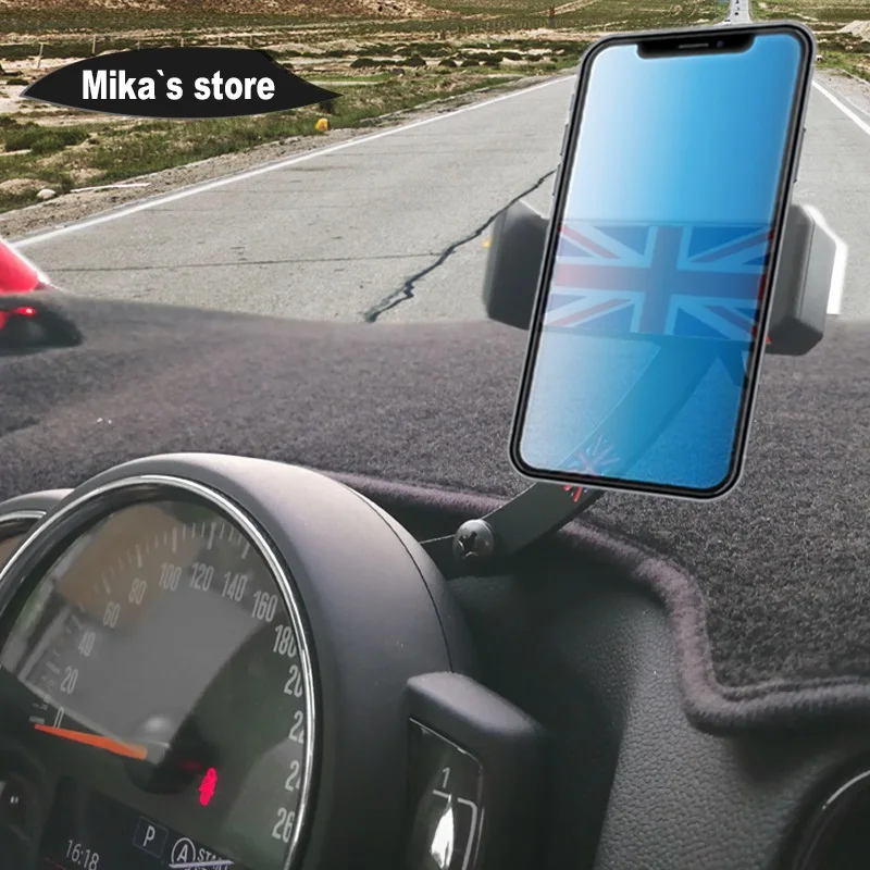 Автомобильный держатель для смартфона сотового телефона поворотный складной mini