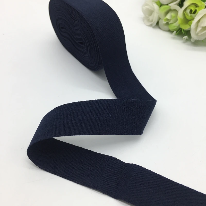 Navy Blue 5 ярдов 3/"(20 мм) эластичная лента Многоуровневая спандекс лента швейная кружевная ткань лента аксессуары для одежды - Цвет: Navy Blue