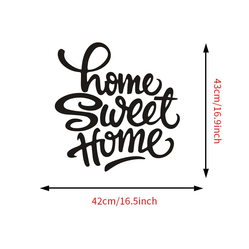 Quote Stickers Sweet Home Generation Wall Paste AF  Decorations Living Room for Kids
