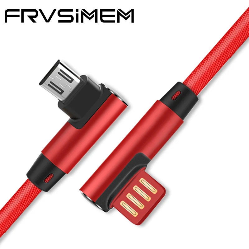 2.1A 2A Max Micro USB кабель 90 градусов Microusb провод для быстрой зарядки зарядное