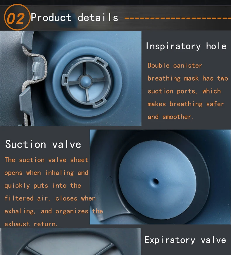 10 in 1 3M 7502 Decoration Paint Spraying Chemical Gas Industrial Dust Pesticide Formaldehyde Silica Gel Gas Mask Goggles