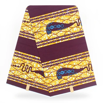 

Ankara Style Kitenge Fancy Wax African Fabrics Mitex Block Wax Print /Kitenge 6 Yards DF-5