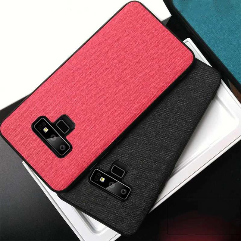 

Luxury Cloth Texture Case For Samsung Galaxy S 9 S 8 Plus Case S8Plus S9Plus Cover Case For Samsung Note9 Note8 S 7 Phone Cases