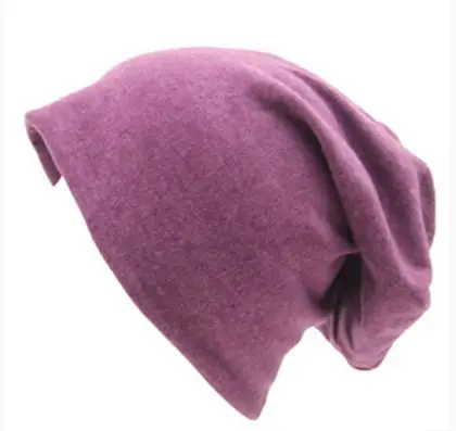 YGYEEG новая зимняя теплая вязаная шапка унисекс для женщин и мужчин в стиле хип-хоп - Цвет: M028 Violet White