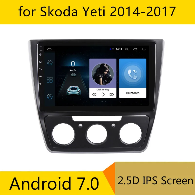 

10" 2.5D IPS Android 7.0 Car DVD Multimedia Player GPS For MQB Skoda Yeti 2014 2015 2016 2017 audio car radio stereo navigation