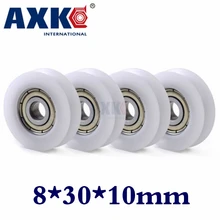 608zz Promotie Rolamentos Rodamientos Axk 608u 10Pcs U Nylon Plastic Ingebed 608 Groef Kogellagers 8*30*10Mm Gids Katrol