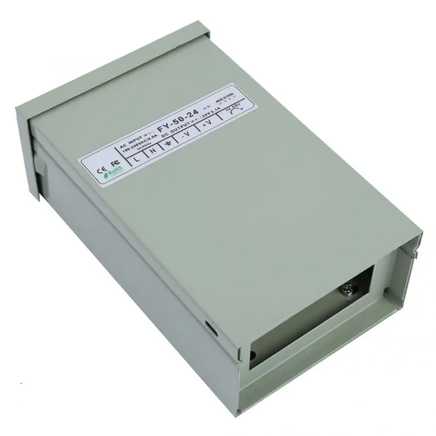180-264V to 24V 50W PWM Control 150mVp-p AC/DC Switching Power Supply Driver for LED