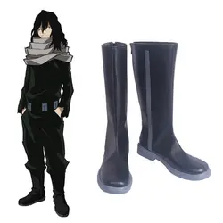 Обувь для косплея аниме «Мой герой» Aizawa Shouta; ботинки для косплея; вечерние ботинки на Хэллоуин; повседневная обувь для отдыха