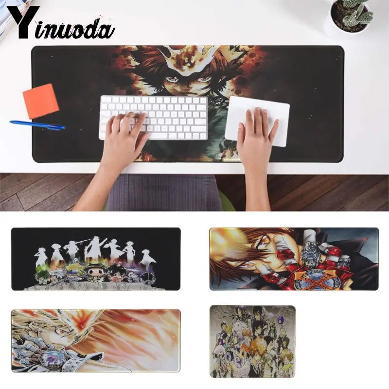 

Yinuoda Anime Katekyo Hitman Reborn Customized MousePads Computer Laptop Anime Mouse Mat Customized laptop Gamer small mouse pad