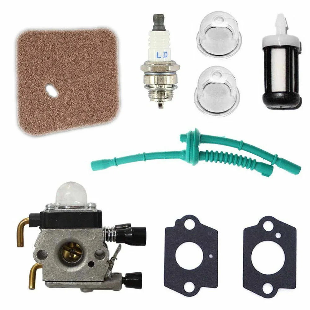 Carburetor with Air Filter Fuel Line Gasket Spark Plug Kit for STIHL