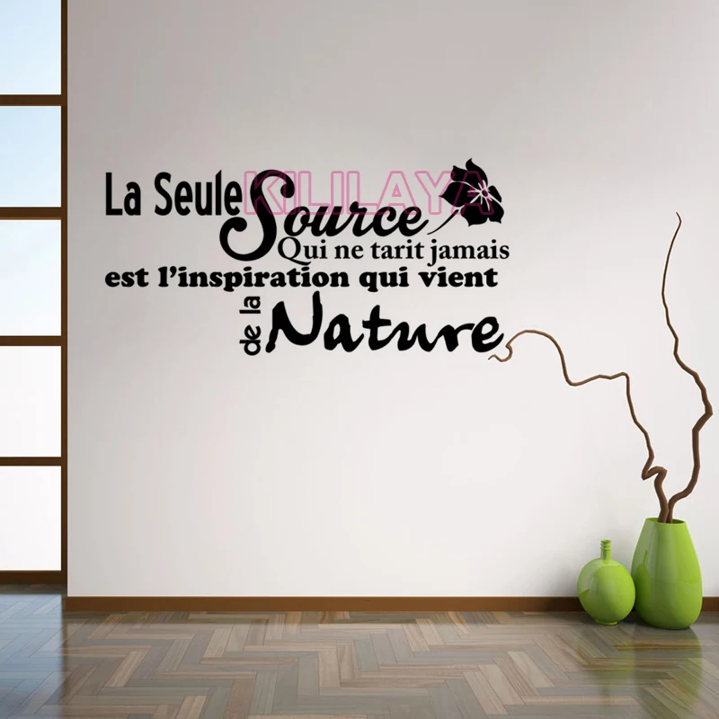 Français Citation Inspiration Vinyle Autocollant Stickers