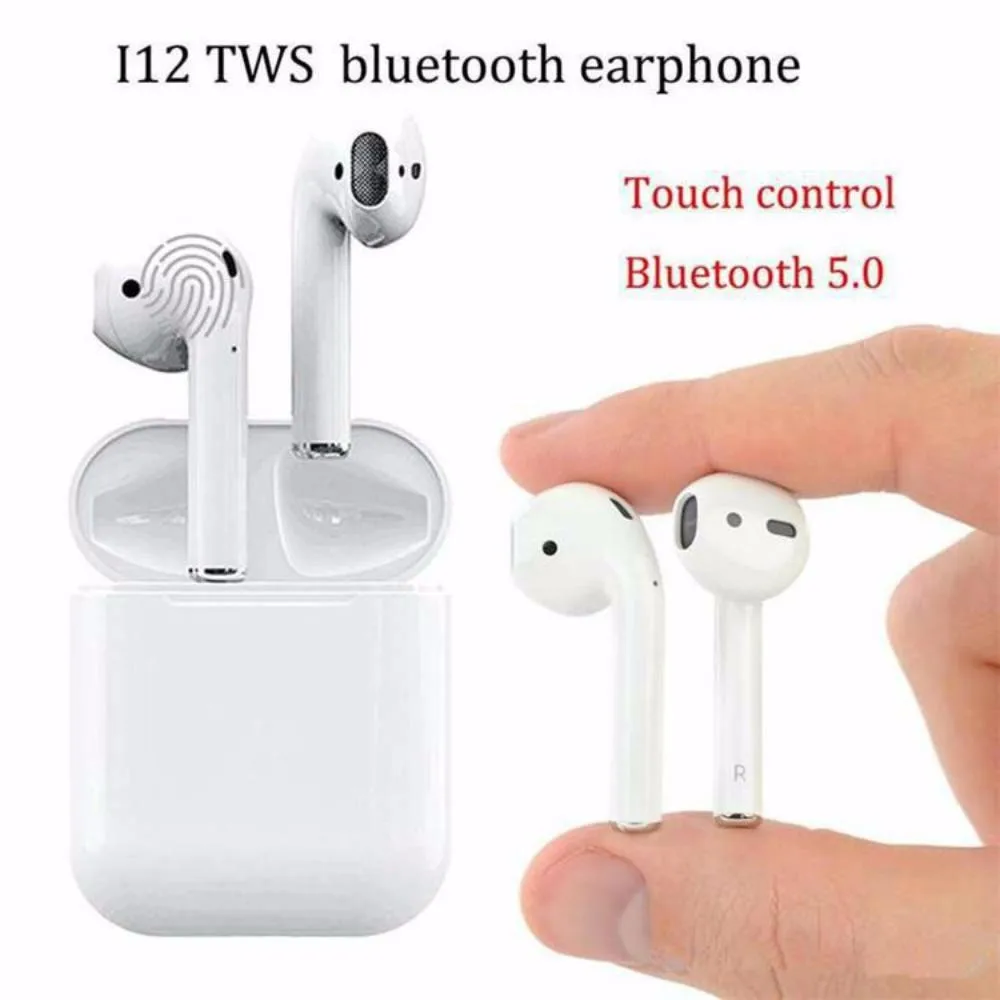 I12 TWS Bluetooth 5.0 Earphone Wireless Smart Touch Control Earbuds