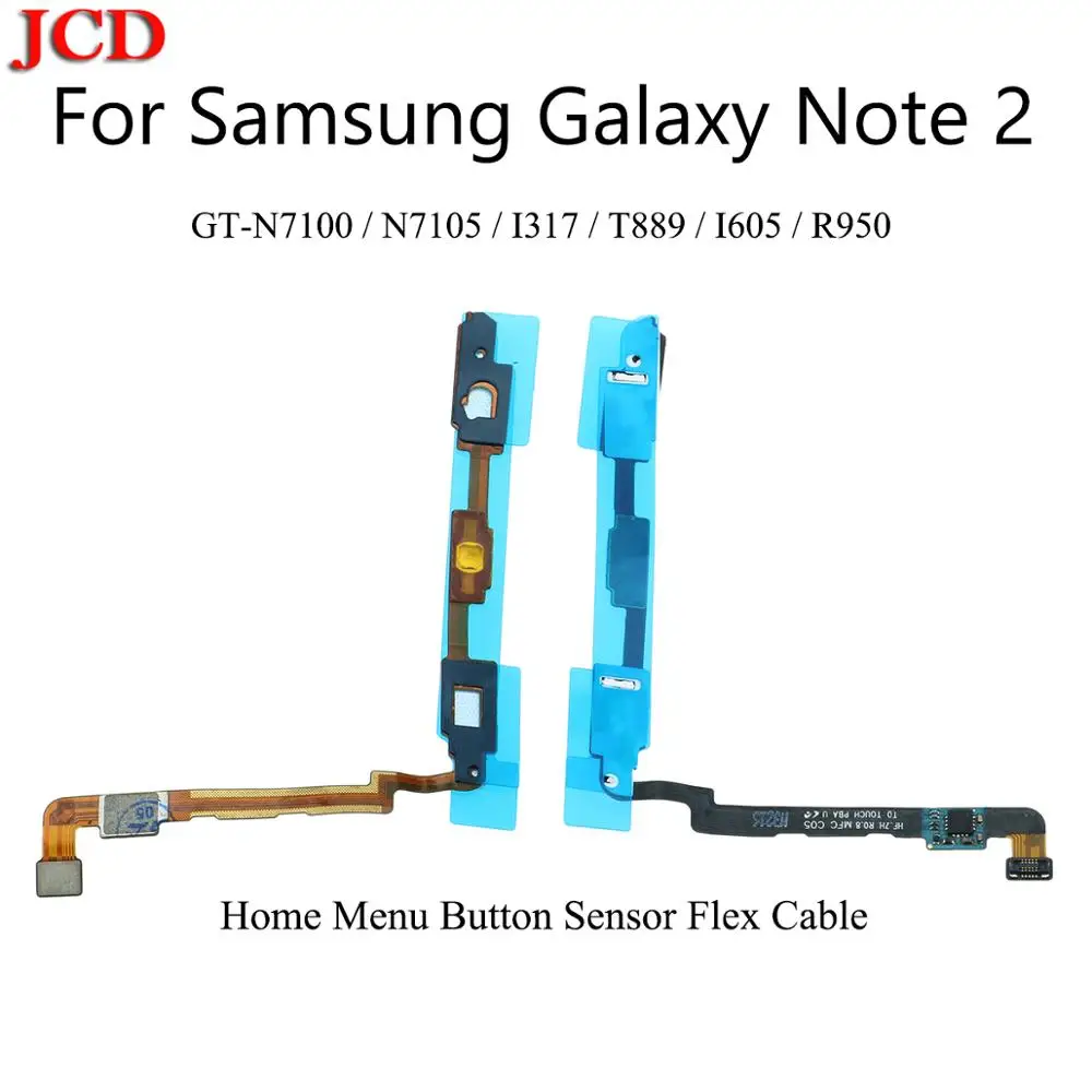 

JCD For Samsung Galaxy Note 2 II N7100 GT-N7100 N7105 I317 T889 Keyboard Sensor Touch Signal Home Button Menu Light Flex Cable