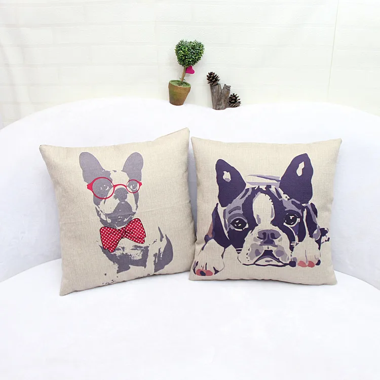 

Dachshund Animal seat Cushion /NO fill almofada decorativa Throw Pillowcases Home Decorate dog Linen Pillow Cover 18x18 inches
