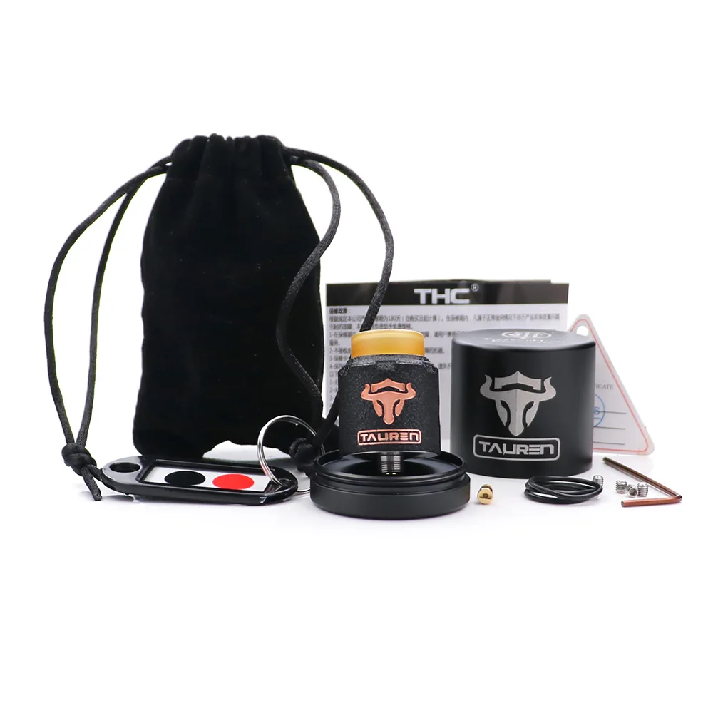 2 шт./лот Vape Tank THC Tauren RDA 810 капельный распылитель 24 мм с 28 отверстиями для воздуха