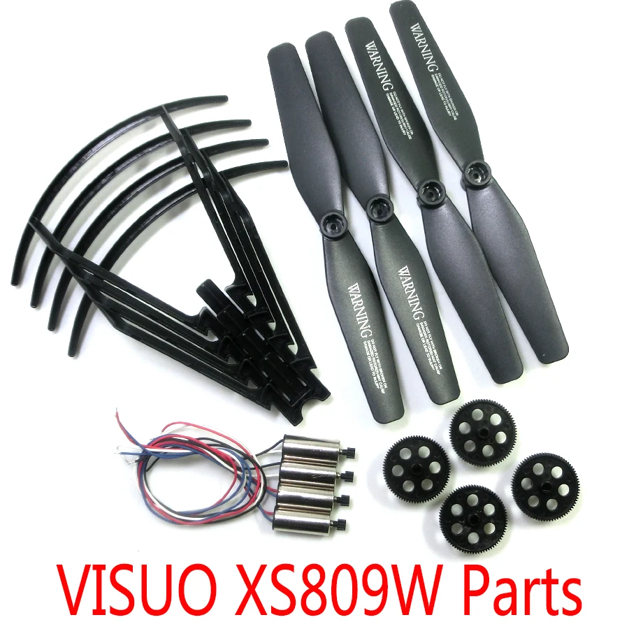 

Cheap Sale Visuo XS809W XS809HWG Drone Parts Engines Motors Blade Main Gear Propeller Guard Ring Set Original Accessories