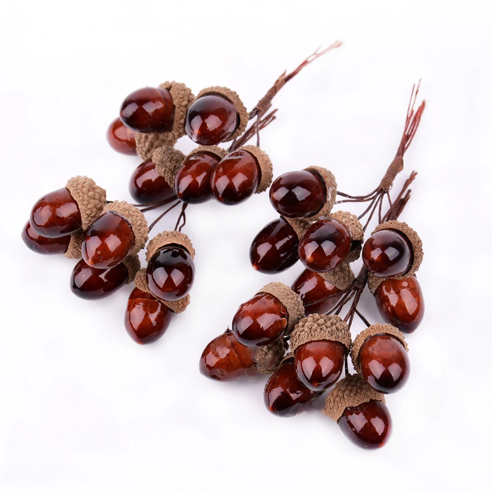 Новинка 6 шт. букет из искусственных цветов сосновых ореховых конусов для свадьбы