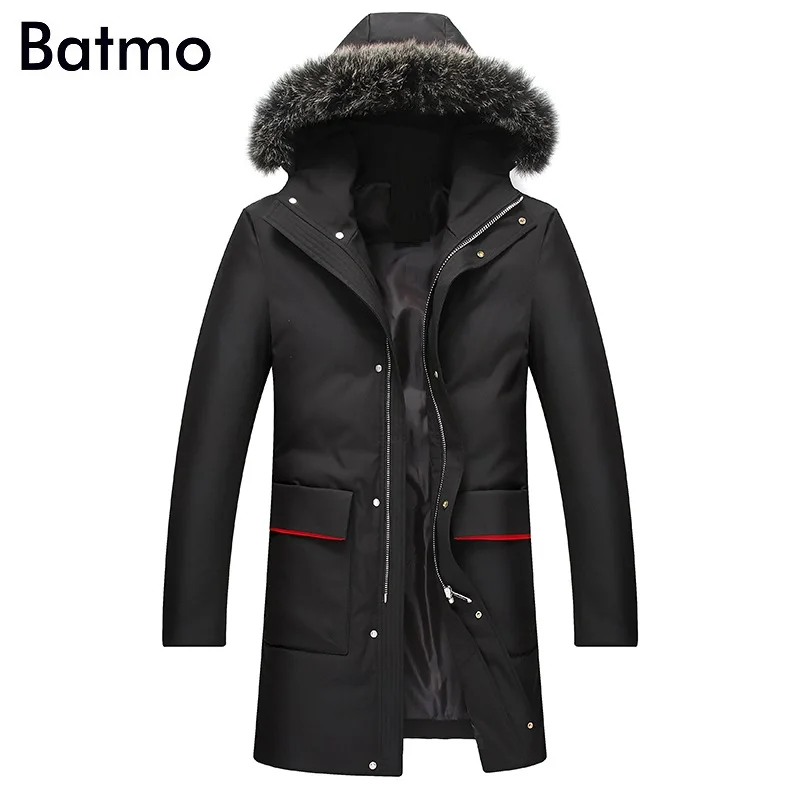 

Batmo 2018 new arrival winter high quality thicked warm 80% white duck down hooded jackets men ,men's winter parkas ,winter coat