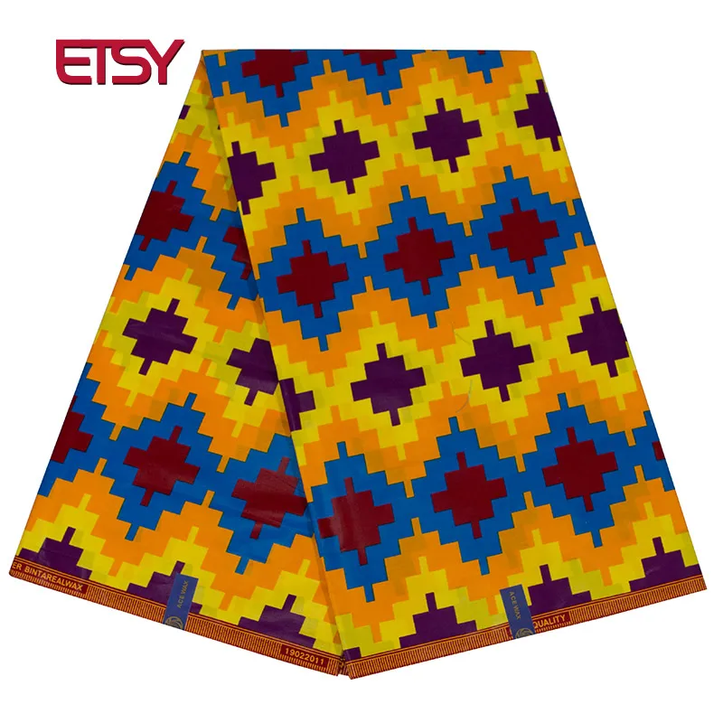 

African Printed Fabric 100% Cotton Nigeria Style African Fabric Veritable Dutch Real Wax new Wax 24FS1238