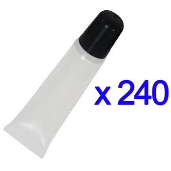 

EMS Shipping 240 Pcs New Empty Clear PE Tube Cosmetic Make-up Cream Lotion Containers 15 ml (TB28-C=240pcs)