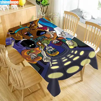 

Scooby Doo Tablecloth Washable Cloth Thicken Oxford Rectangular Table Cloth for Wedding Customizable size 100X140cm/140X200cm