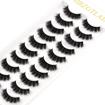 

HBZGTLAD 2/10 pairs natural false eyelashes fake lashes long makeup 3d mink lashes eyelash extension mink eyelashes for beauty
