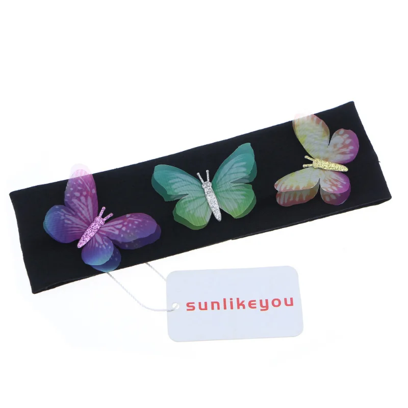 Sunlikeyou/реквизит для фотосъемки новорожденных; эластичные хлопковые детские повязки на голову с бабочкой для маленьких мальчиков и девочек