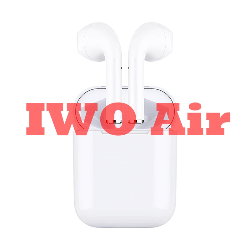 

2019 IWO Air 1:1 ear pods Earphone bluetooth headset with Charging Box sport touch control earbuds Pop-up animation For iPhone