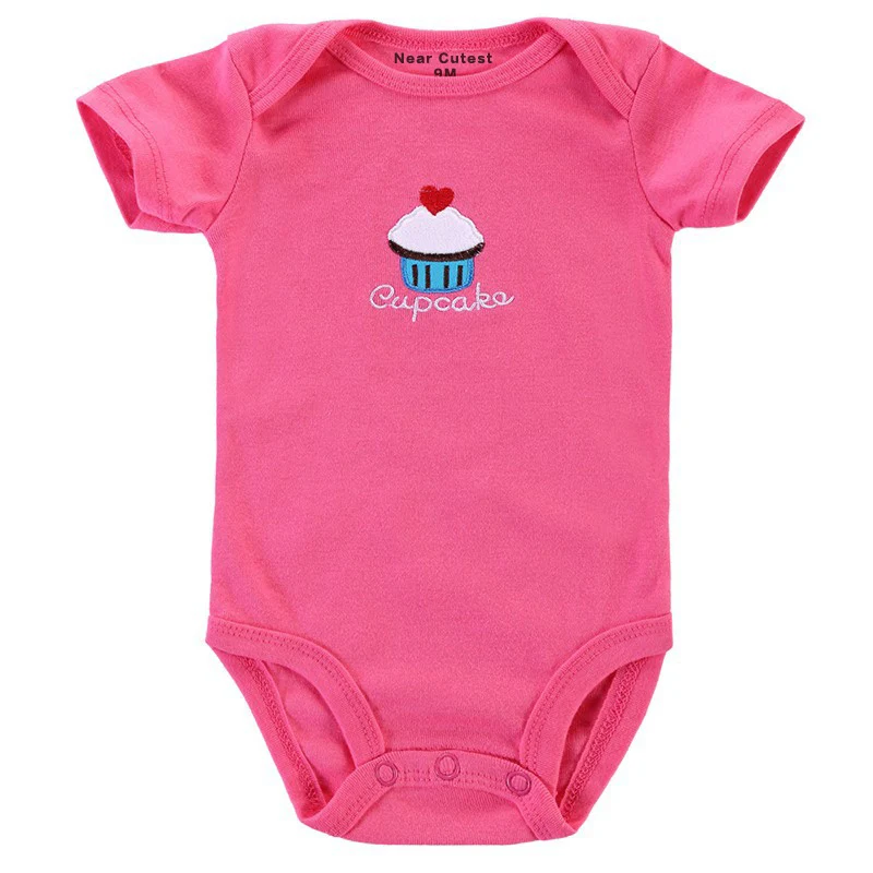 Детский комбинезон с коротким рукавом из натурального хлопка 3 шт./лот|baby rompers|new