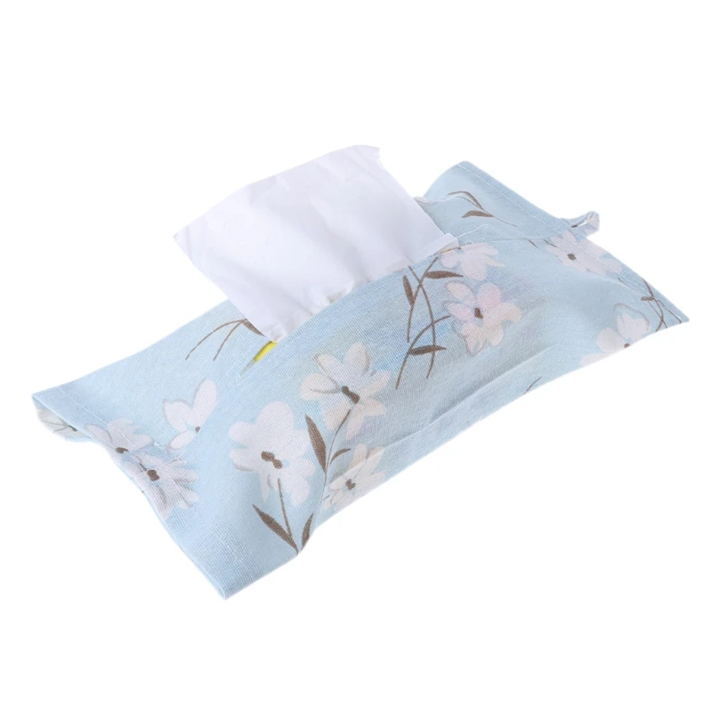 

Countryside Style Tissue Box Hang Linen Blend Cotton Domestic Napkin Bag Storage Diaper Bag