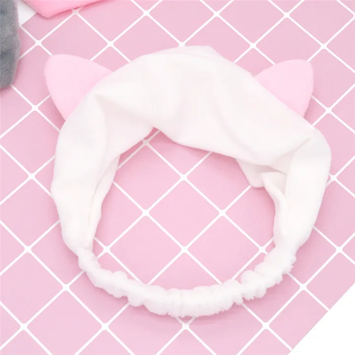 8 Cat Ears Headband Headwrap For Women Fashion Jewerly Girl Makeup Face Washing Hairband Headband Female Hairhold Hair Accessories