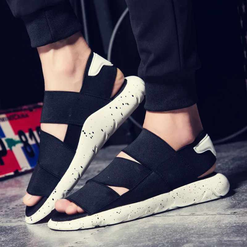 Hot Sale 2016 New Arrival Y3 Sandals KAOHE SANDALS Indoor Men Slippers Open toed Leather Sandals