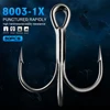 50pcs/lot Saltwater Fishing Hook Black Nickle Treble Hooks 1#-12# 2/0#-5/0# High-Carbon Steel Fishhook High Strength Hooks ► Photo 1/6